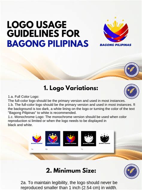 Bagong Pilipinas Guidelines .